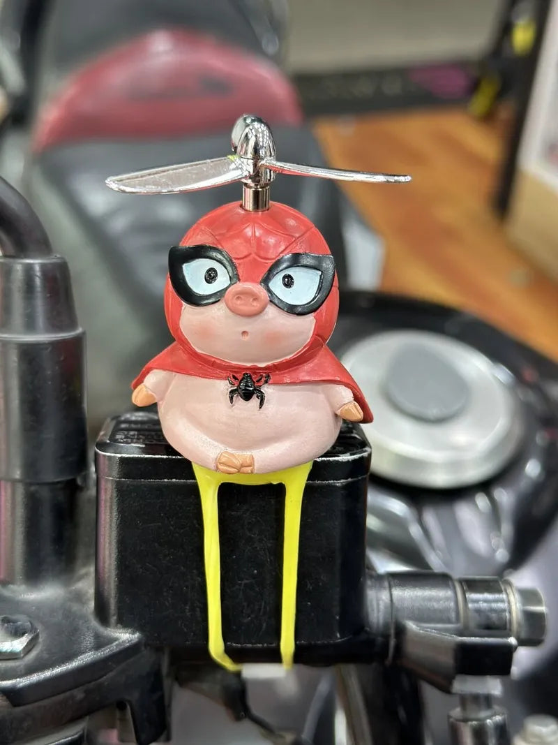 Cerditos en Resina decorativo para motos o bicis