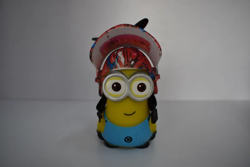 Minion con Casco y luz para Motos Bicicletas carros Decoracion