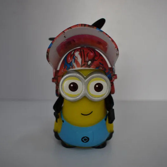 Minion con Casco y luz para Motos Bicicletas carros Decoracion