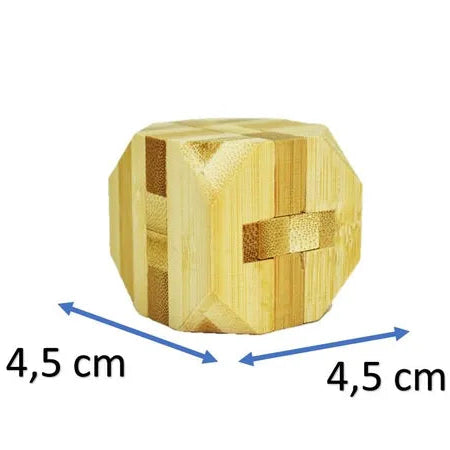 Rompecabezas 3d en Madera Bambu puzzle