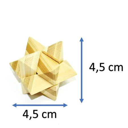 Rompecabezas 3d en Madera Bambu puzzle