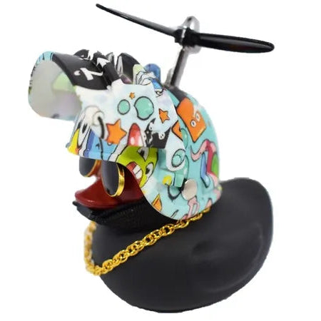 Patos Negros para moto, bicicleta, carros con luz y abrazadera