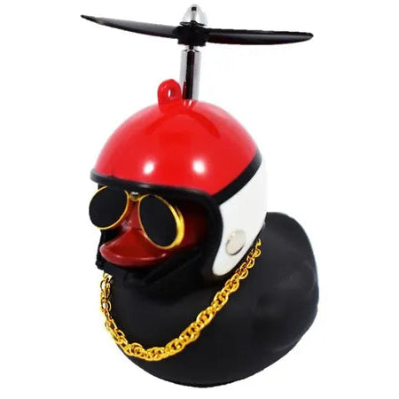 Patos Negros para moto, bicicleta, carros con luz y abrazadera
