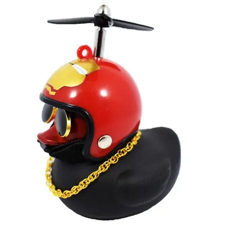 Patos Negros para moto, bicicleta, carros con luz y abrazadera