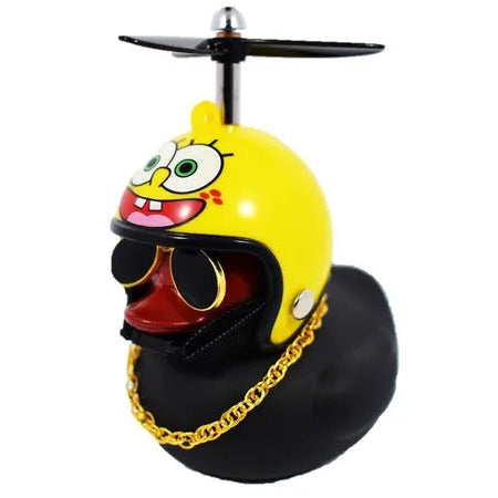 Patos Negros para moto, bicicleta, carros con luz y abrazadera