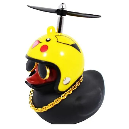 Patos Negros para moto, bicicleta, carros con luz y abrazadera