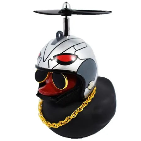 Patos Negros para moto, bicicleta, carros con luz y abrazadera