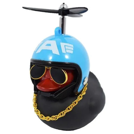 Patos Negros para moto, bicicleta, carros con luz y abrazadera