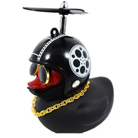 Patos Negros para moto, bicicleta, carros con luz y abrazadera
