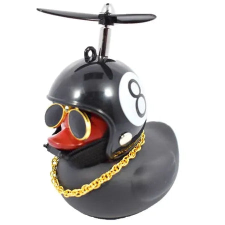 Patos Negros para moto, bicicleta, carros con luz y abrazadera