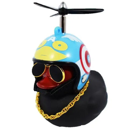 Patos Negros para moto, bicicleta, carros con luz y abrazadera
