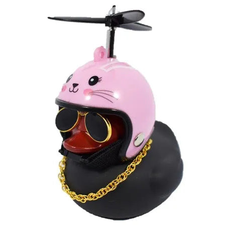 Patos Negros para moto, bicicleta, carros con luz y abrazadera