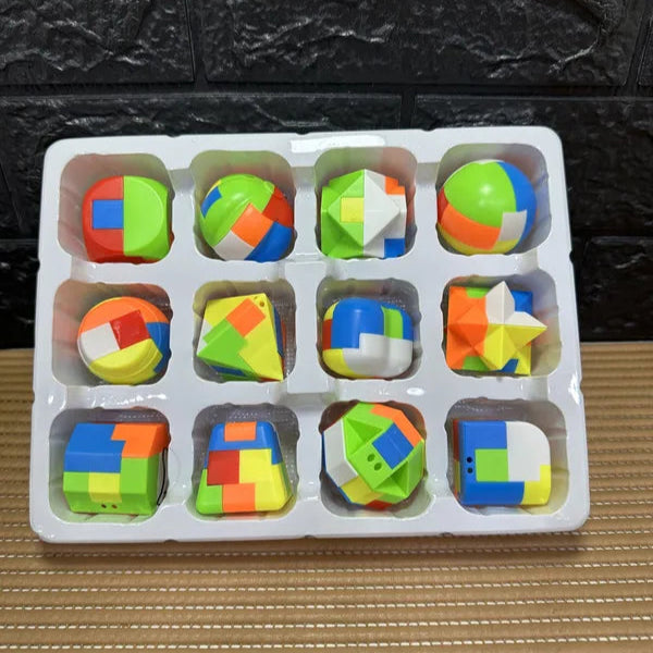 Rompecabezas 3d Plasticos Caja x 12 Puzzle