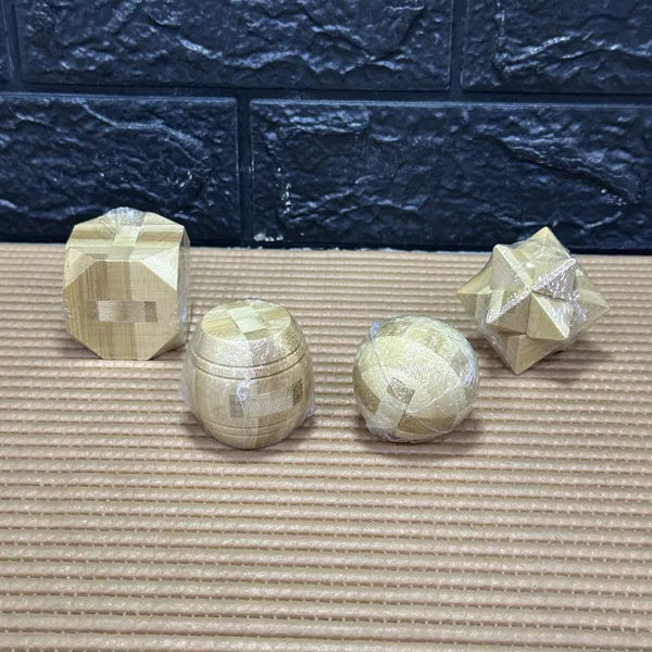 Rompecabezas 3d en Madera Bambu puzzle