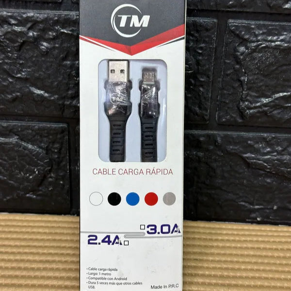 Cable USB para Android de Carga Rápida – 1 Metro