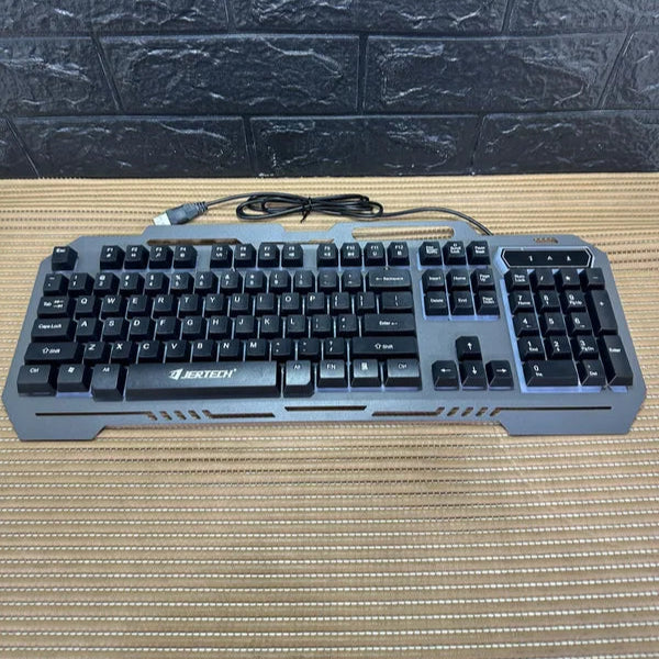Teclado Gamer Jertech K910 con Luces RGB y Cable USB