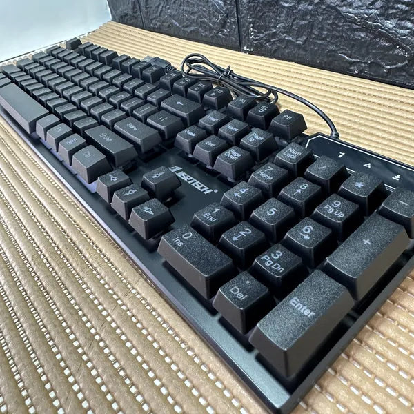 Teclado Gamer Major K348 con Luces RGB y Cable USB