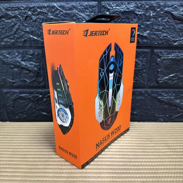 Mouse Gamer Jertech con Luces LED RGB y Diseño Ergonómico