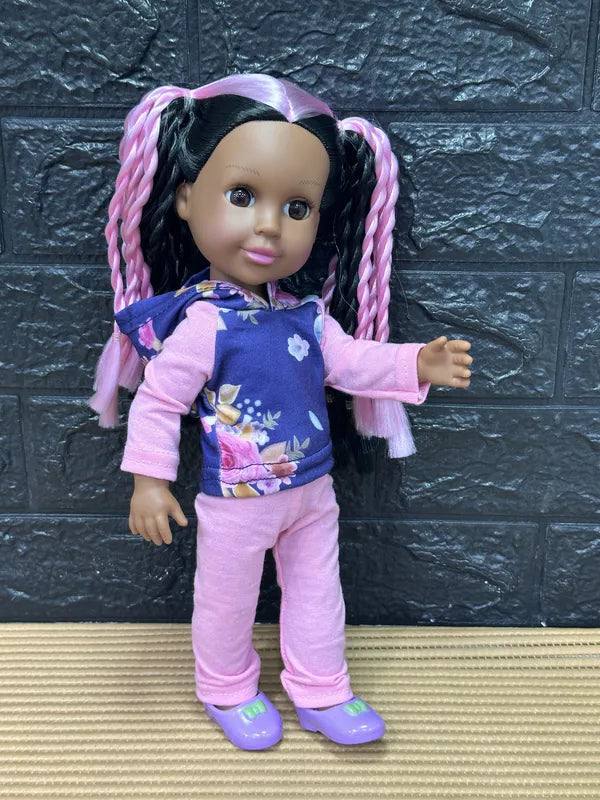 Muñeca Afro con Trenzas -34 cm de Identidad y Estilo
