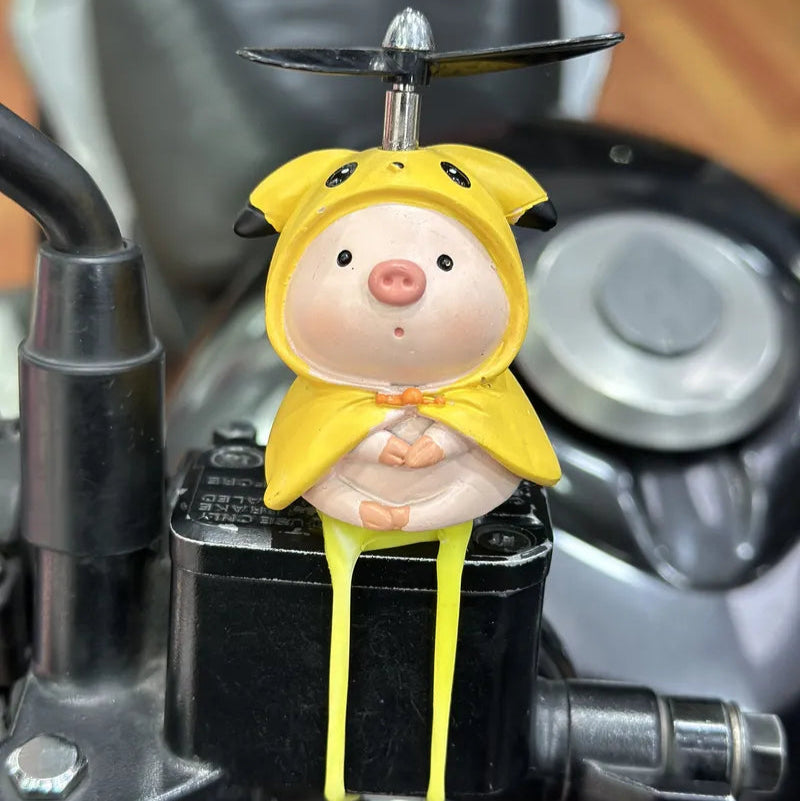 Cerditos en Resina decorativo para motos o bicis