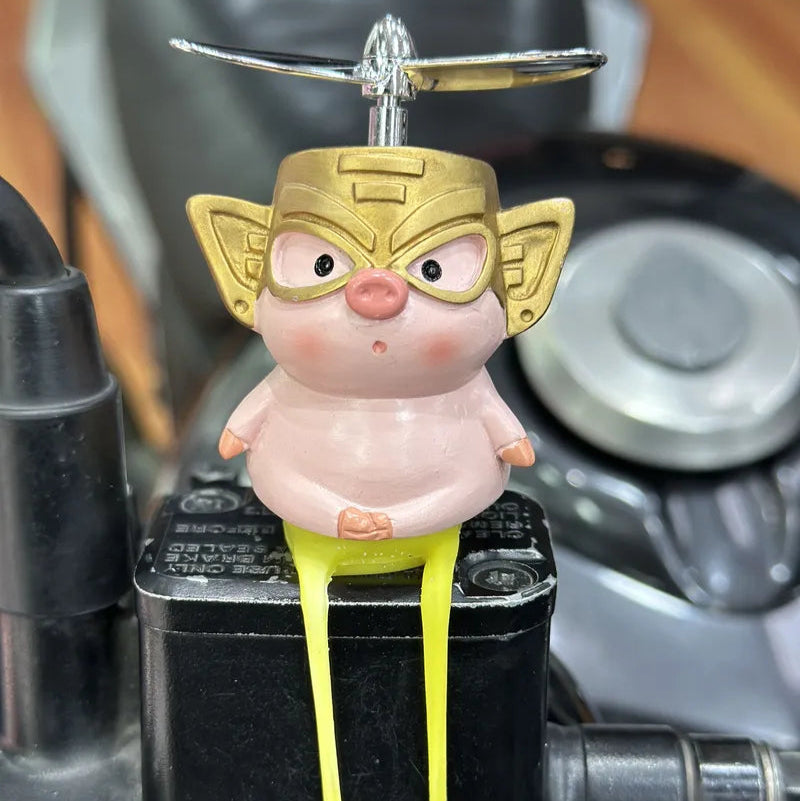 Cerditos en Resina decorativo para motos o bicis