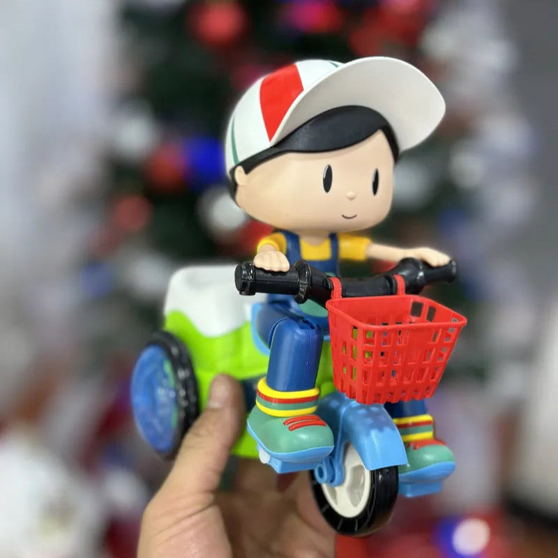 Triciclo Stunt Eléctrico Niño y Niña Con Música, Luces y Giros Locos