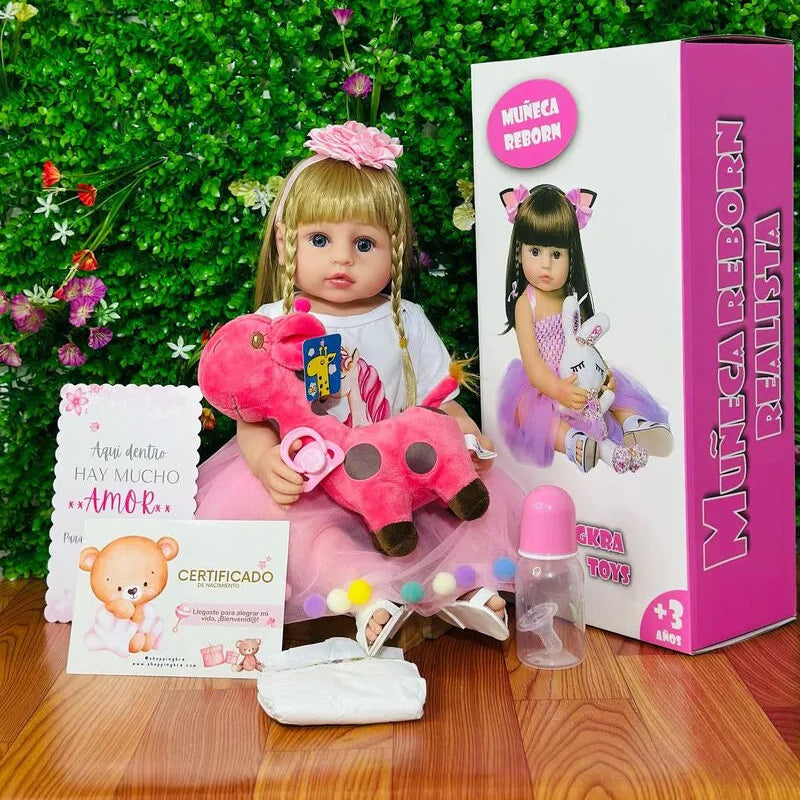 Muñecas Bebe Realista Vinilo de Silicona 55cm