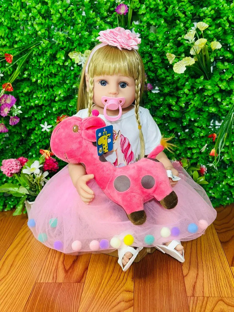 Muñecas Bebe Realista Vinilo de Silicona 55cm