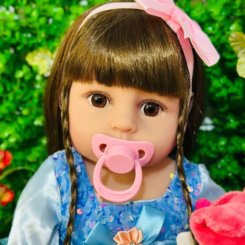Muñeca Reborn Bebe Realista Vinilo Silicona 55cm