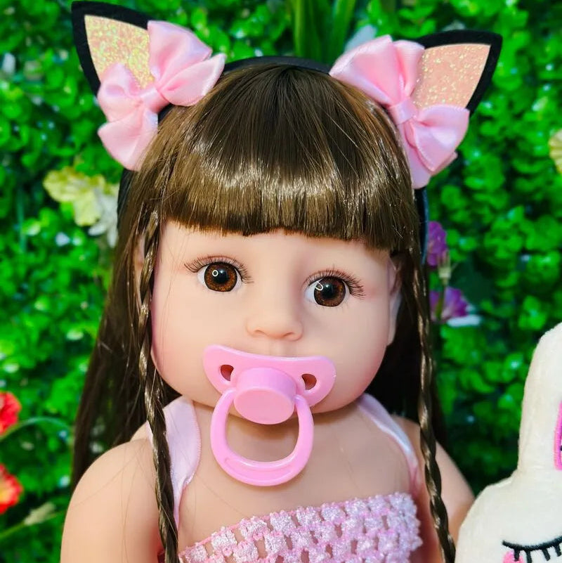 Muñecas Bebe Realista Vinilo de Silicona 55cm