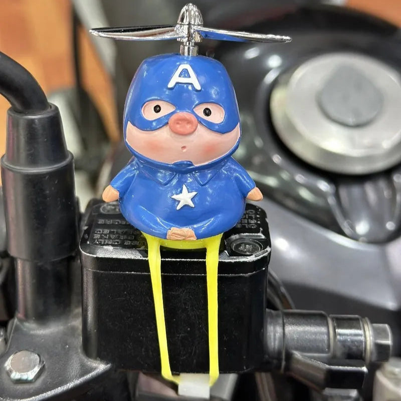 Cerditos en Resina decorativo para motos o bicis