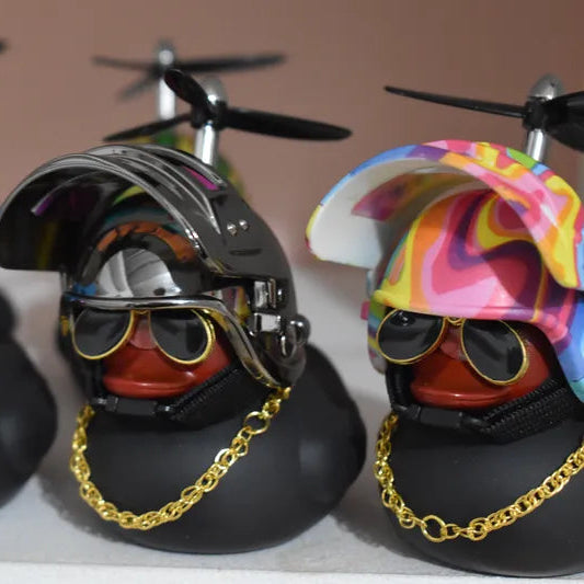 Patos Negros para moto, bicicleta, carros con luz y abrazadera