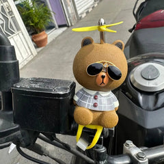 Oso para motos carros bicicletas con gafas abrazadera y luz
