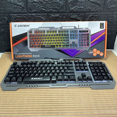 Teclado Gamer Jertech K910 con Luces RGB y Cable USB