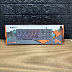 Teclado Gamer Major K348 con Luces RGB y Cable USB