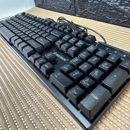 Teclado Gamer Major K348 con Luces RGB y Cable USB