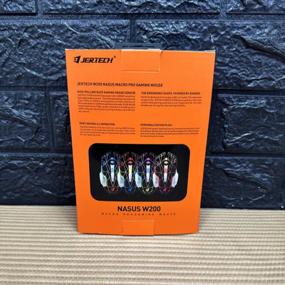 Mouse Gamer Jertech con Luces LED RGB y Diseño Ergonómico