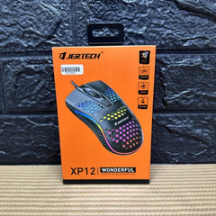 Mouse Gamer Jertech XP12 RGB Diseño Panal Ultraligero