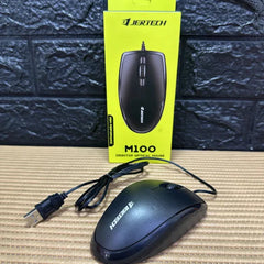 Mouse Jertech M100 con Cable USB – Ergonómico y Resistente
