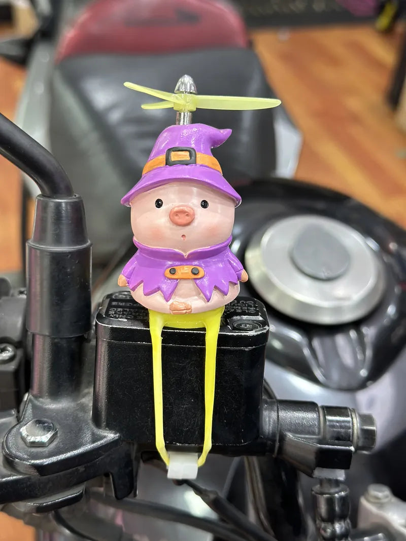 Cerditos en Resina decorativo para motos o bicis