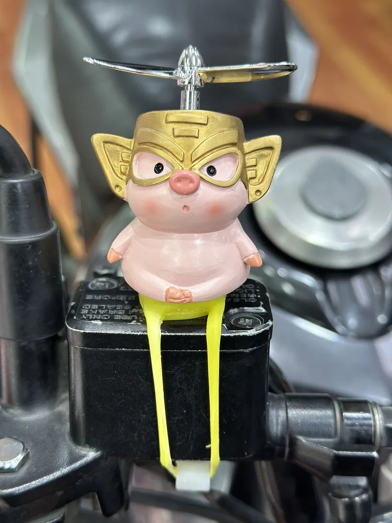 Cerditos en Resina decorativo para motos o bicis