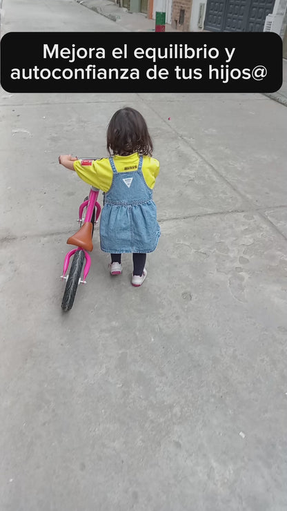 Bicicleta de Equilibrio Azul para Niños de 2 a 5 Años Ideal para Aprender a Montar
